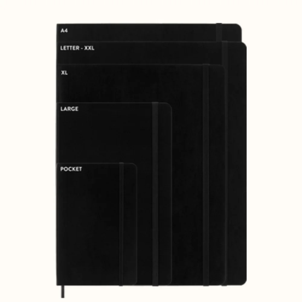 ❤️BUY 5 GET 3 FREE Moleskine Classic Notebook Soft Cover,Black,Retail $31.00 USD